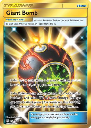 Giant Bomb (Secret) 251/236 Holofoil [SM: Unified Minds] Pokemon Single Pokémon