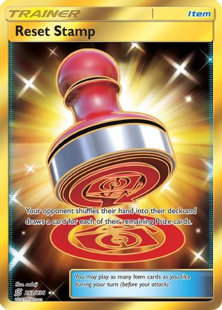 Reset Stamp (Secret) 253/236 Holofoil [SM: Unified Minds] Pokemon Single Pokémon