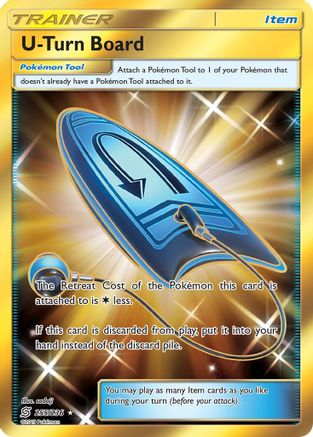 U-Turn Board (Secret) (/236) Holofoil [SM: Unified Minds] Pokemon Single Pokémon