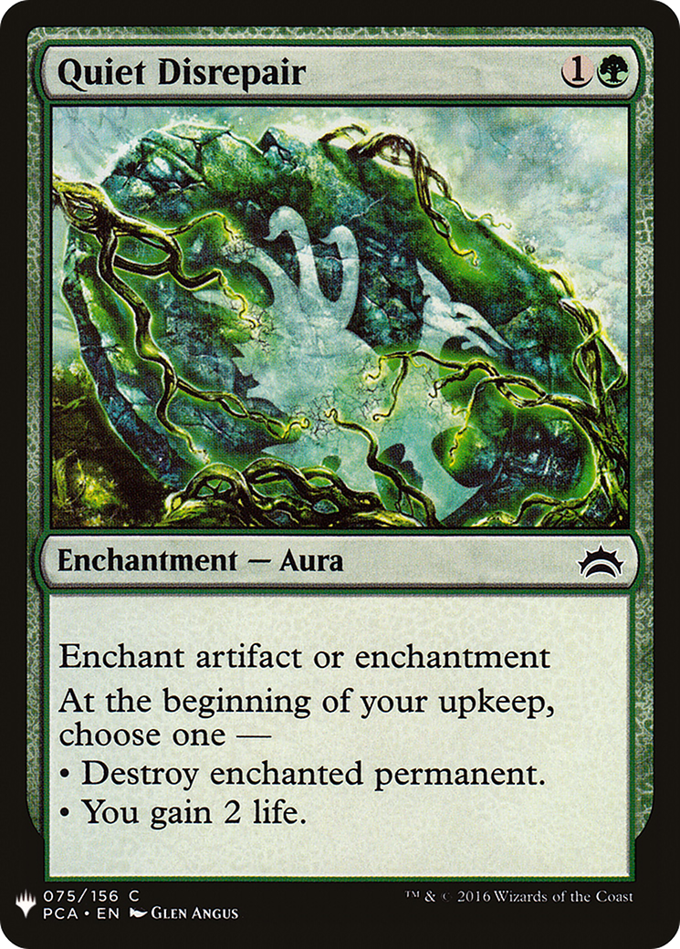 Quiet Disrepair (LIST-PCA-75) [Mystery Booster] The List MTG Single Wizards of the Coast