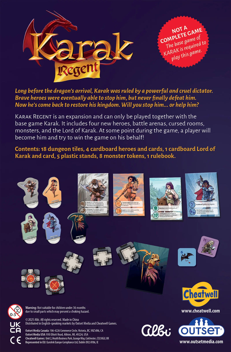 Karak: Regent Expansion Board Games Outset