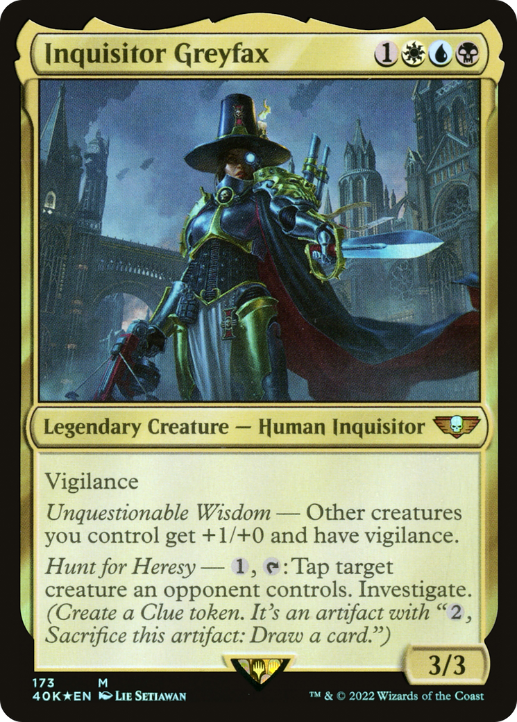 Inquisitor Greyfax (40K-173) [Warhammer 40,000 Commander] Foil MTG Single Wizards of the Coast
