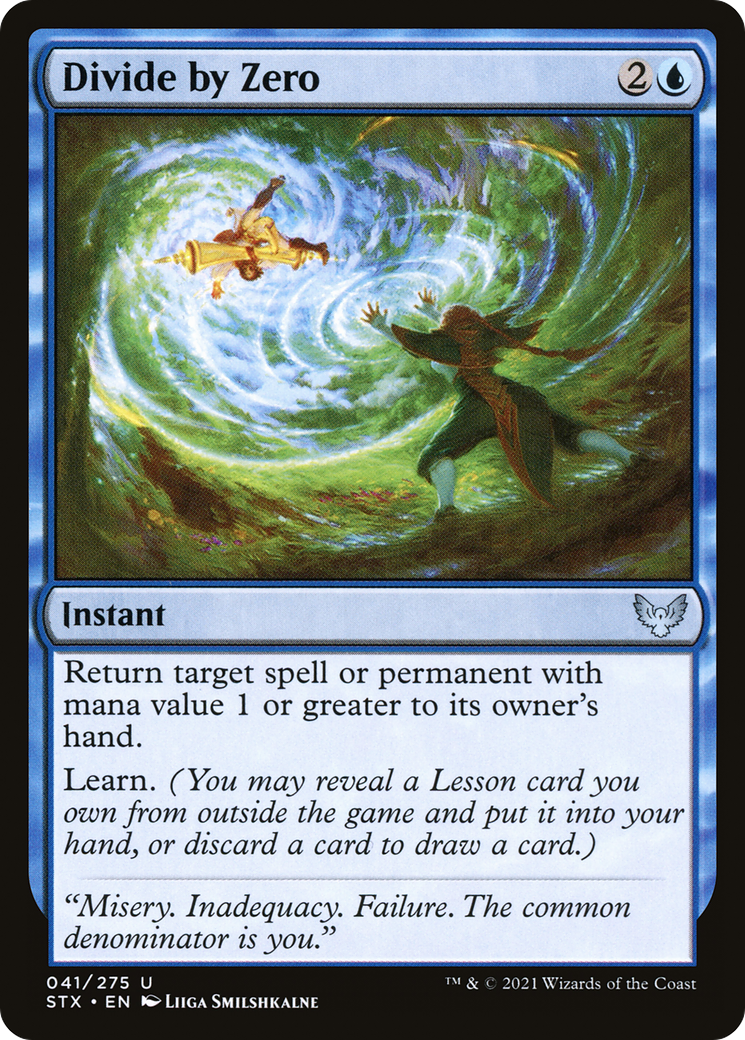 Divide by Zero (STX-041) [Strixhaven: School of Mages] MTG Single Wizards of the Coast