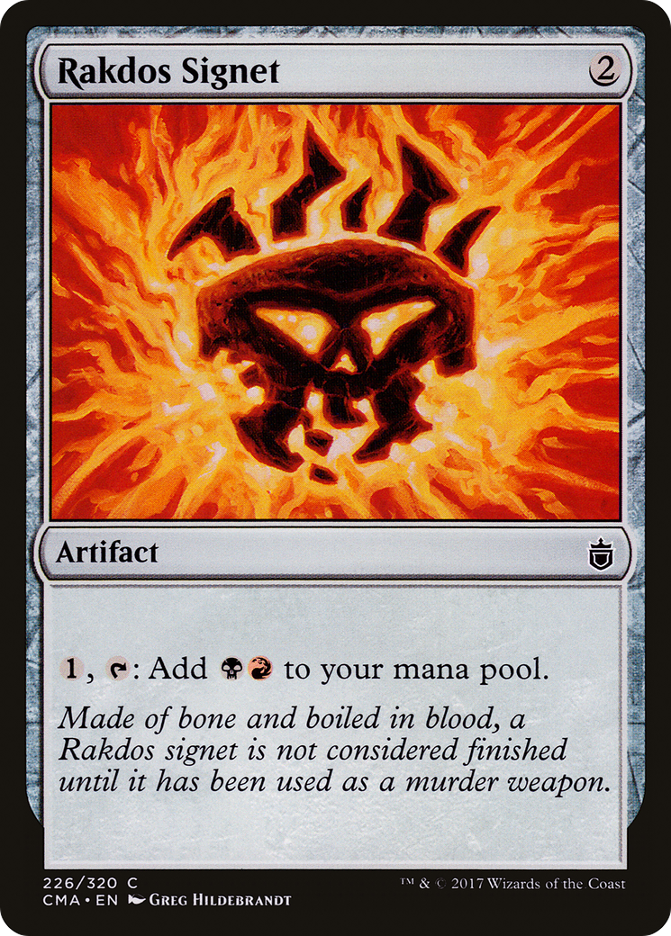 Rakdos Signet (CMA-226) [Commander Anthology] MTG Single Wizards of the Coast