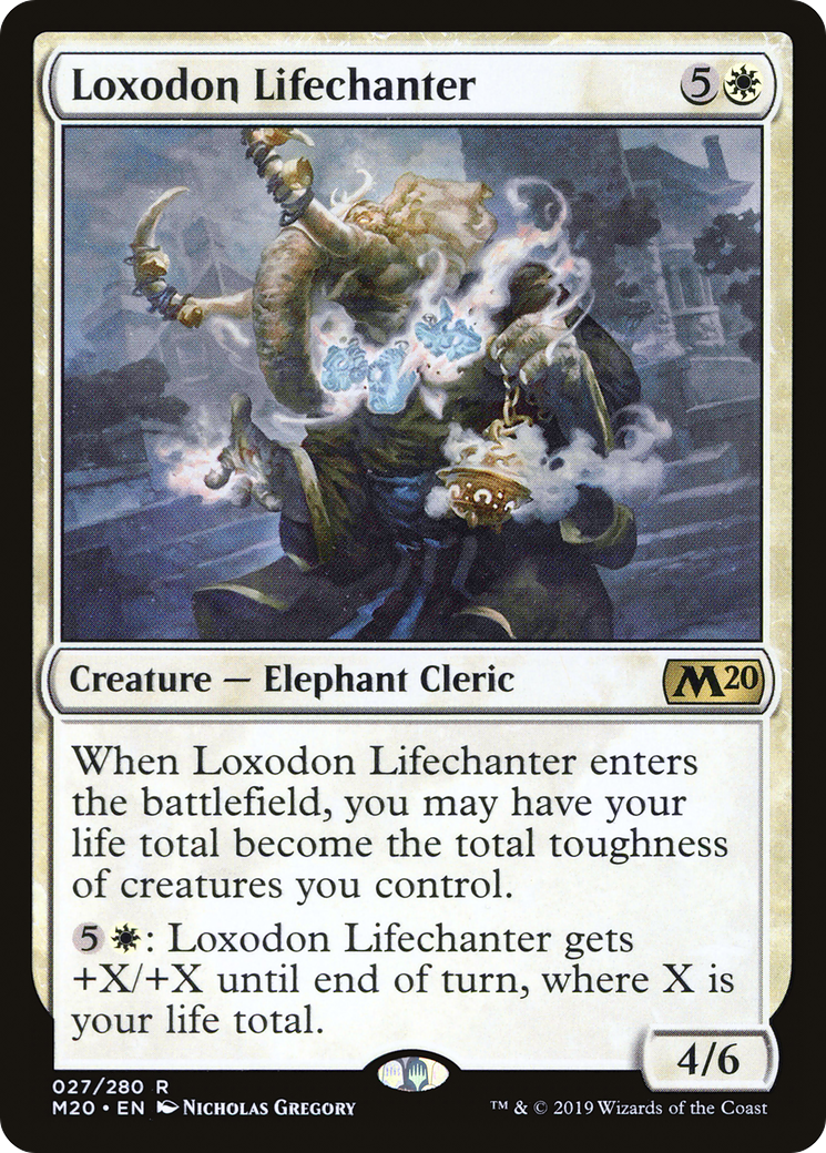 Loxodon Lifechanter (M20-027) [Core Set 2020] Foil MTG Single Wizards of the Coast