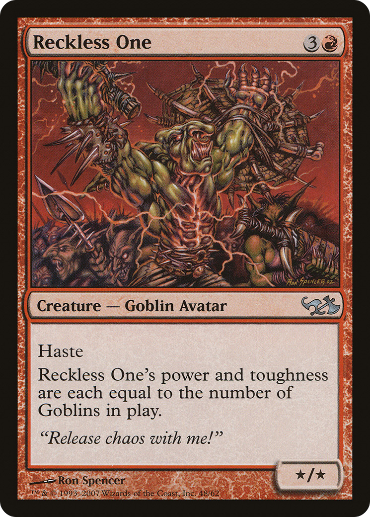Reckless One (EVG-048) [Misc] Duel Decks: Elves vs. Goblins MTG Single Wizards of the Coast