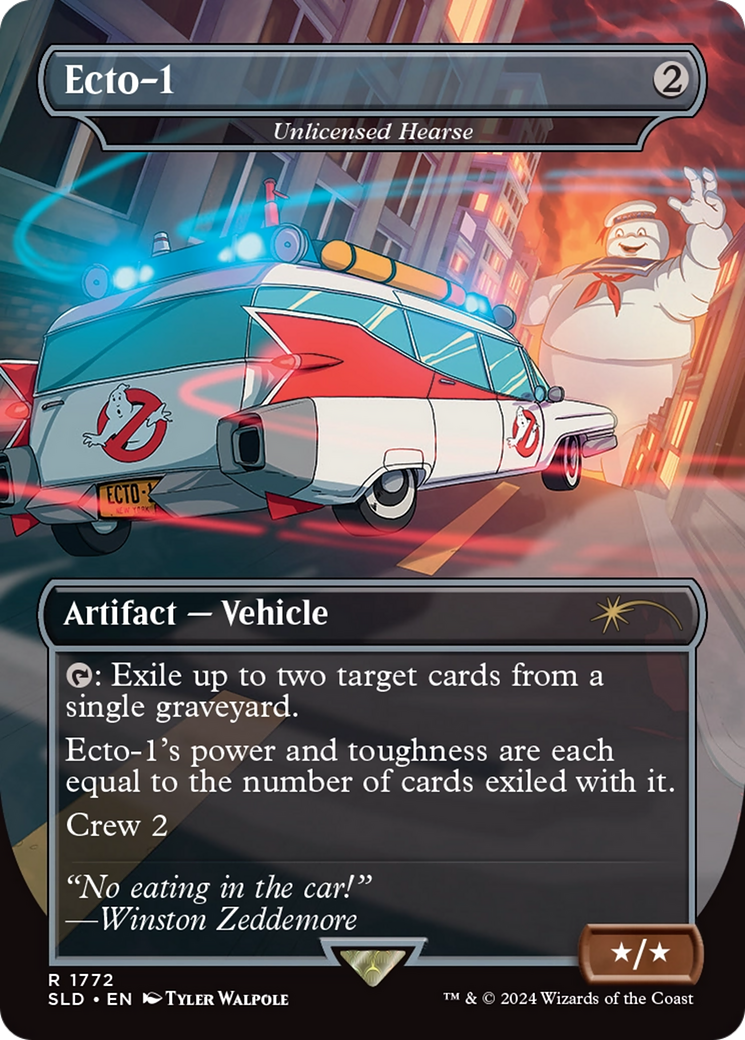 Ecto-1 - Unlicensed Hearse (SLD-1772) [Secret Lair] Drop (Borderless) MTG Single Wizards of the Coast
