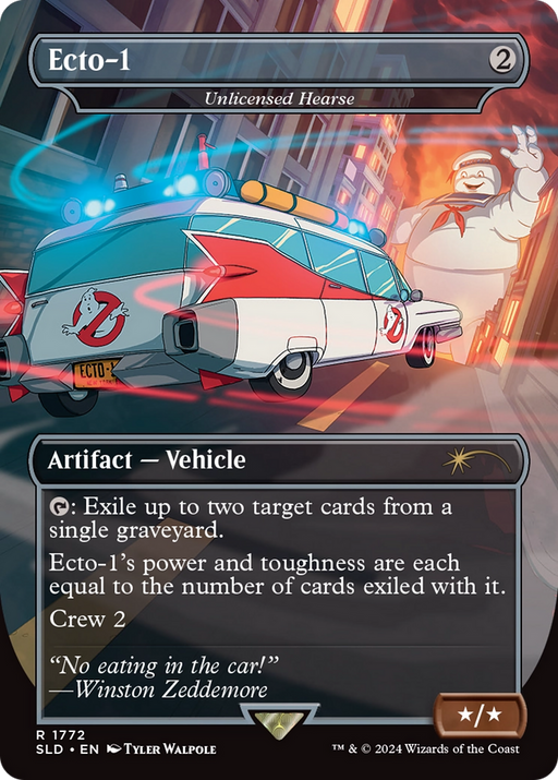 Ecto-1 - Unlicensed Hearse (SLD-1772) [Secret Lair] Drop (Borderless) MTG Single Wizards of the Coast