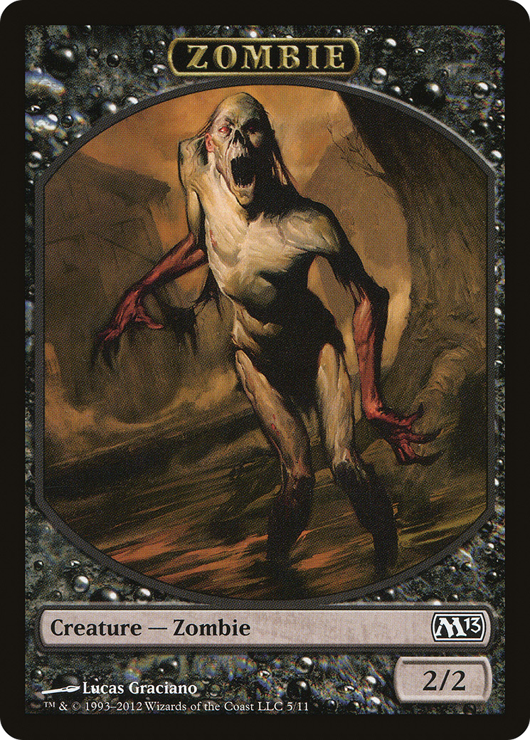 Zombie Token (M13-005) [Tokens] Magic 2013 Tokens MTG Single Wizards of the Coast
