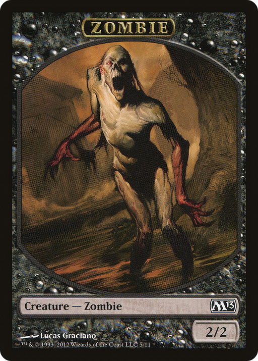 Zombie Token (M13-005) [Tokens] Magic 2013 Tokens MTG Single Wizards of the Coast