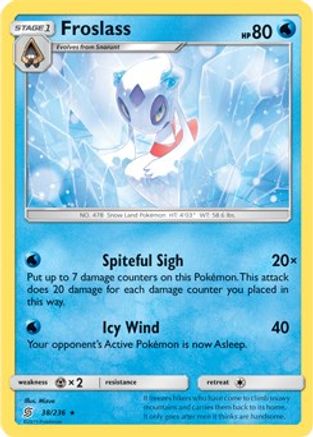 Froslass - 38/236 (SM Unified Minds) () [Misc: Deck Exclusives] Pokemon Single Pokémon