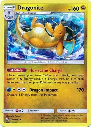 Dragonite - 151/236 (Cracked Ice Holo) () Holofoil [Misc: Deck Exclusives] Pokemon Single Pokémon