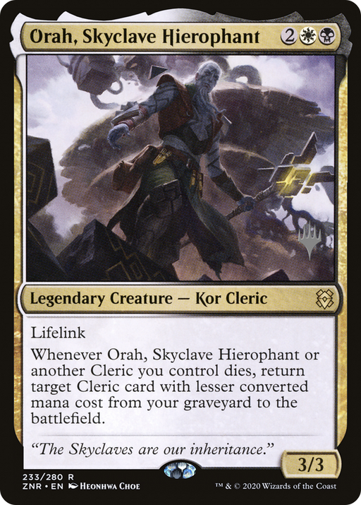 Orah, Skyclave Hierophant (PPZNR-233P) [Zendikar Rising Promos] MTG Single Wizards of the Coast