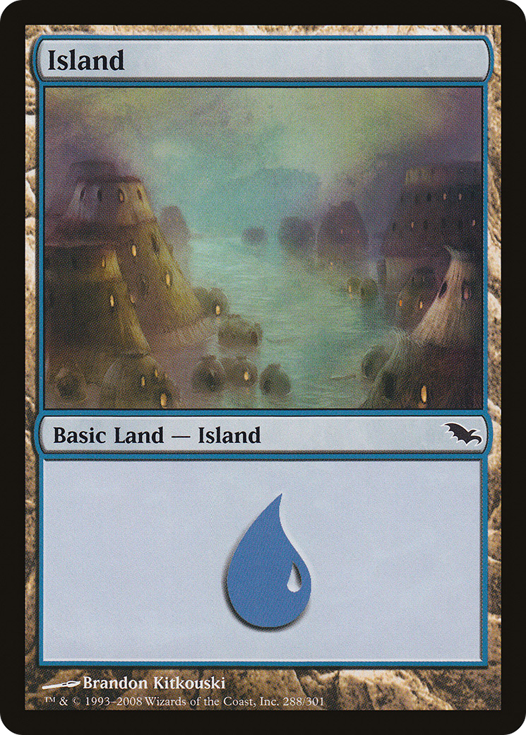 Island (SHM-288) [Shadowmoor] Foil MTG Single Wizards of the Coast