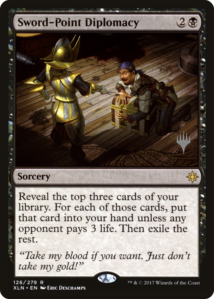 Sword-Point Diplomacy (PPM20-126) [Ixalan Promos] MTG Single Wizards of the Coast