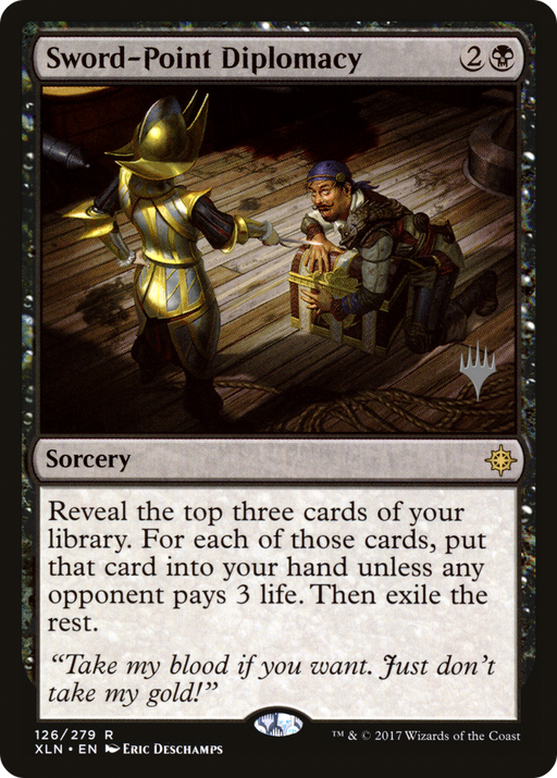Sword-Point Diplomacy (PPM20-126) [Ixalan Promos] MTG Single Wizards of the Coast