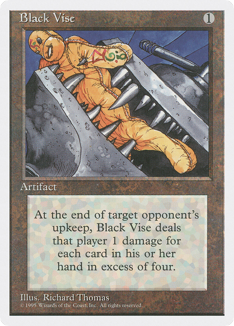 Black Vise (4ED-299) [Fourth Edition] MTG Single Wizards of the Coast