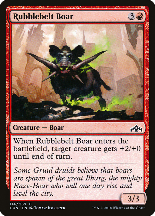 Rubblebelt Boar (GRN-114) [Guilds of Ravnica] MTG Single Wizards of the Coast