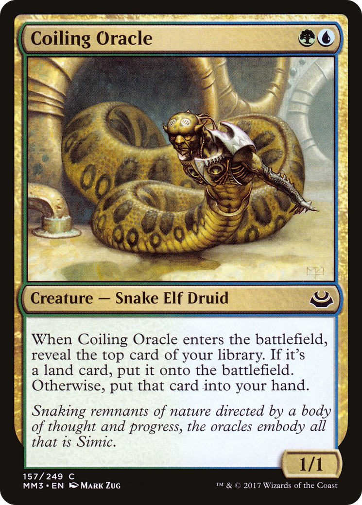 Coiling Oracle (MM3-157) [Modern Masters 2017] Foil MTG Single Wizards of the Coast