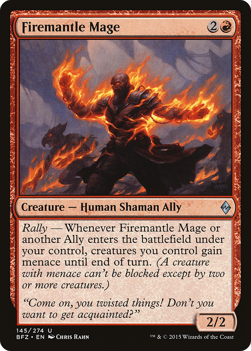 Firemantle Mage (BFZ-145) [Battle for Zendikar] MTG Single Wizards of the Coast