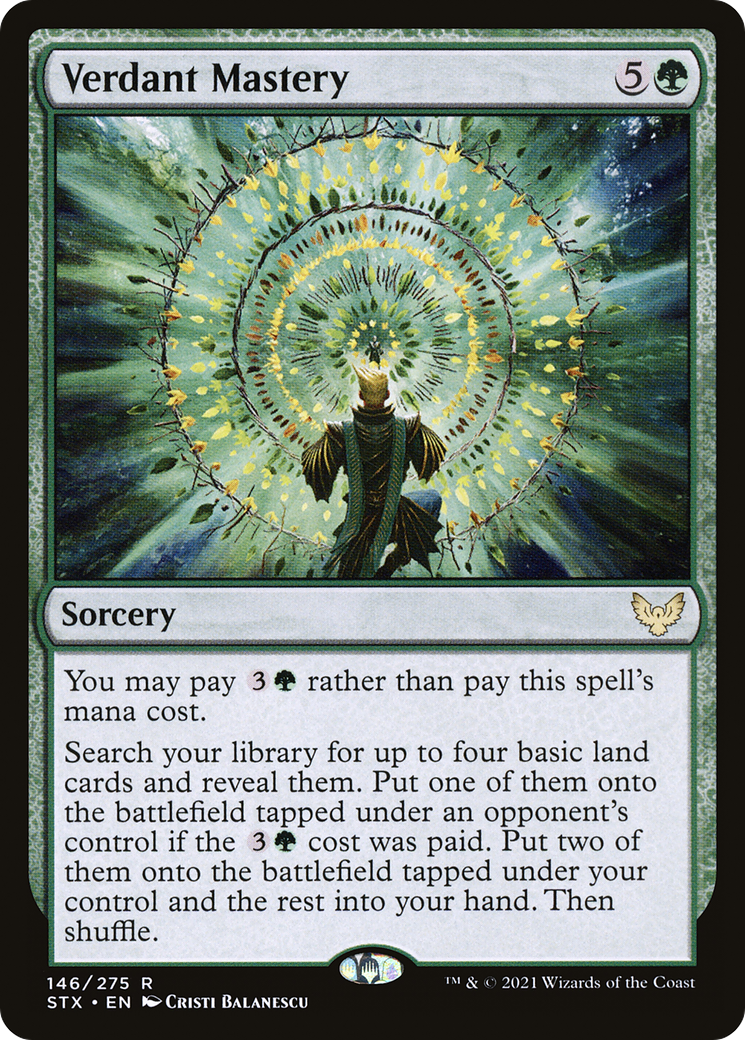 Verdant Mastery (STX-146) [Strixhaven: School of Mages] MTG Single Wizards of the Coast
