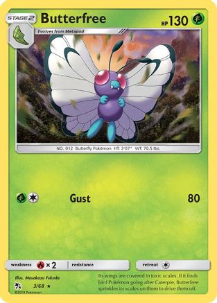 Butterfree (3/68) [SM: Hidden Fates] Pokemon Single Pokémon