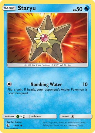 Staryu (13/68) Reverse Holofoil [SM: Hidden Fates] Pokemon Single Pokémon