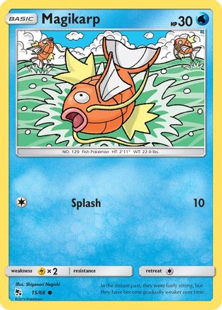 Magikarp (15/68) Reverse Holofoil [SM: Hidden Fates] Pokemon Single Pokémon