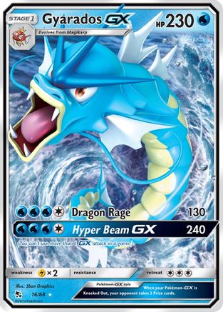 Gyarados GX (16/68) Holofoil [SM: Hidden Fates] Pokemon Single Pokémon