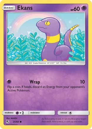 Ekans (25/68) [SM: Hidden Fates] Pokemon Single Pokémon