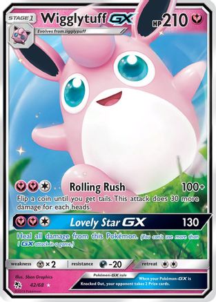 Wigglytuff GX 42/68 Holofoil [SM: Hidden Fates] Pokemon Single Pokémon