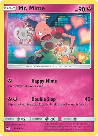 Mr. Mime (43/68) Reverse Holofoil [SM: Hidden Fates] Pokemon Single Pokémon