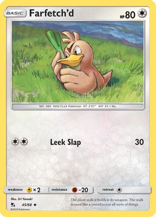 Farfetch'd (45/68) Reverse Holofoil [SM: Hidden Fates] Pokemon Single Pokémon