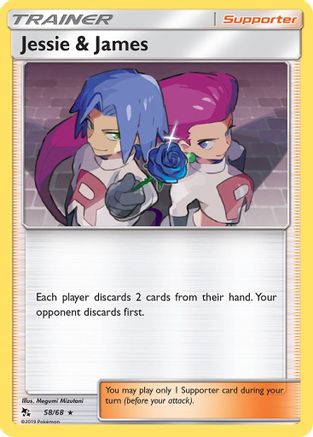 Jessie & James (58/68) Reverse Holofoil [SM: Hidden Fates] Pokemon Single Pokémon