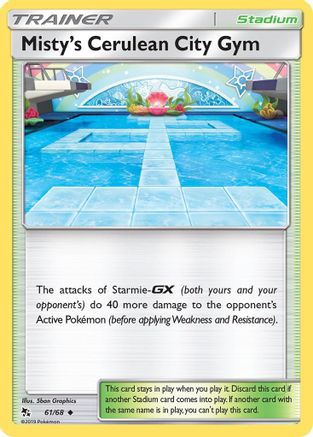 Misty's Cerulean City Gym 61/68 [SM: Hidden Fates] Pokemon Single Pokémon