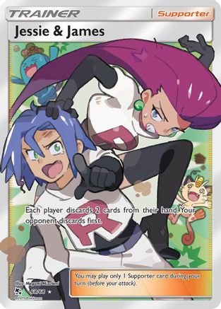 Jessie & James (Full Art) 68/68 Holofoil [SM: Hidden Fates] Pokemon Single Pokémon