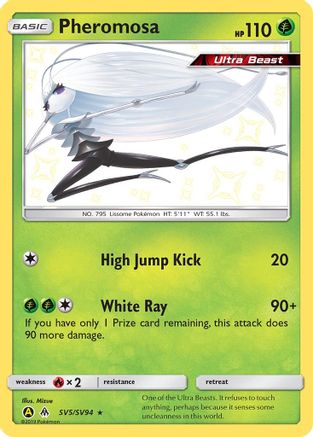 Pheromosa SV5/94 Holofoil [SM: Hidden Fates Shiny Vault] Pokemon Single Pokémon