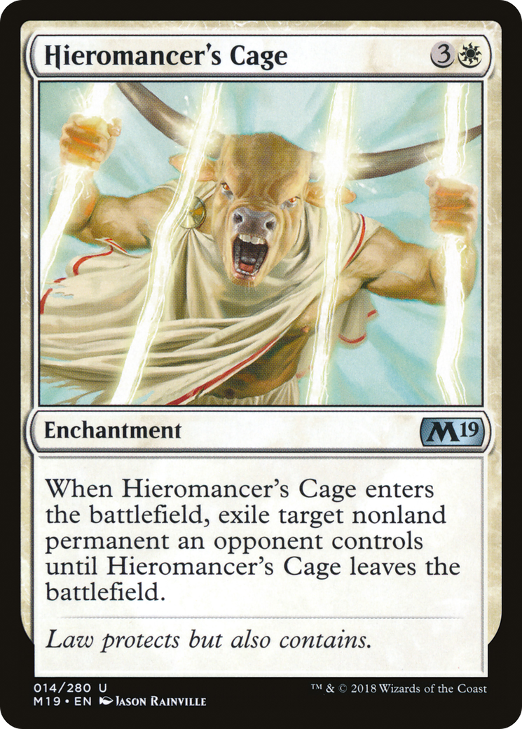 Hieromancer's Cage (M19-014) [Core Set 2019] Foil MTG Single Wizards of the Coast