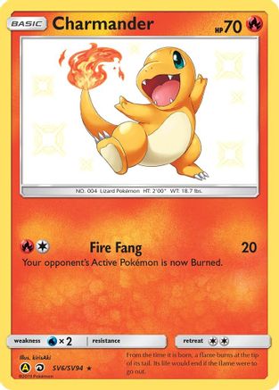 Charmander (SV6/94) Holofoil [SM: Hidden Fates Shiny Vault] Pokemon Single Pokémon