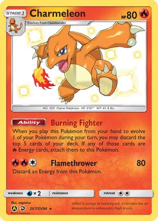 Charmeleon (SV7/94) Holofoil [SM: Hidden Fates Shiny Vault] Pokemon Single Pokémon