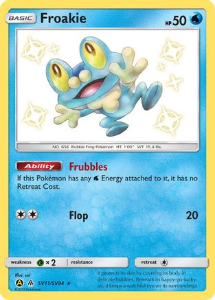 Froakie (SV11/94) Holofoil [SM: Hidden Fates Shiny Vault] Pokemon Single Pokémon