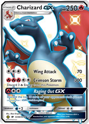 Charizard GX (/94) Holofoil [SM: Hidden Fates Shiny Vault] Pokemon Single Pokémon