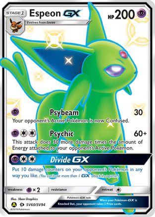 Espeon GX (/94) Holofoil [SM: Hidden Fates Shiny Vault] Pokemon Single Pokémon
