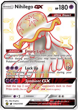 Nihilego GX (/94) Holofoil [SM: Hidden Fates Shiny Vault] Pokemon Single Pokémon