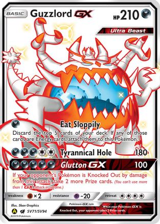 Guzzlord GX (SV71/94) Holofoil [SM: Hidden Fates Shiny Vault] Pokemon Single Pokémon
