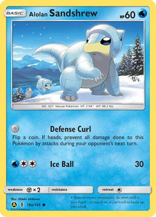 Alolan Sandshrew - 19a/145 (19a/145) - [Promos: Alternate Art Promos] Holofoil Pokemon Single Pokémon