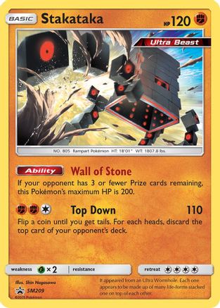 Stakataka - SM209 (SM209/248) Holofoil [SM: Black Star Promos] Pokemon Single Pokémon