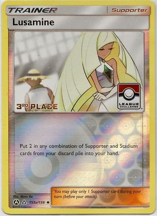 Lusamine - 153a/156 (League Challenge) [3rd Place] () Reverse Holofoil [Promos: League & Championship Cards] Pokemon Single Pokémon
