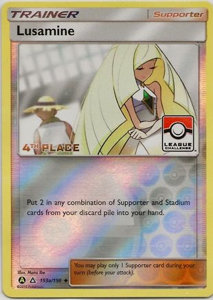 Lusamine - 153a/156 (League Challenge) [4th Place] () Reverse Holofoil [Promos: League & Championship Cards] Pokemon Single Pokémon