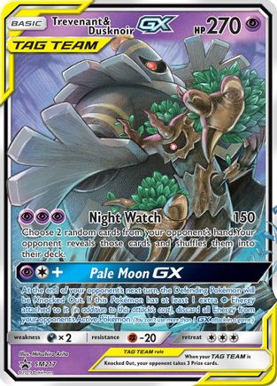 Trevenant & Dusknoir GX - SM217 (SM217/248) Holofoil [SM: Black Star Promos] Pokemon Single Pokémon